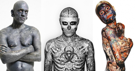 A világ 10 legextrémebben tetovált embere