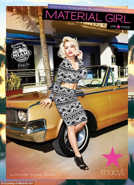 Rita Ora a Material Girl 2014-es arca