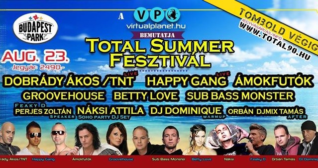 Total Summer fesztivál a Budapest Parkban