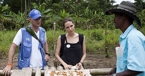 Angelina Jolie Ecuadorba látogatott