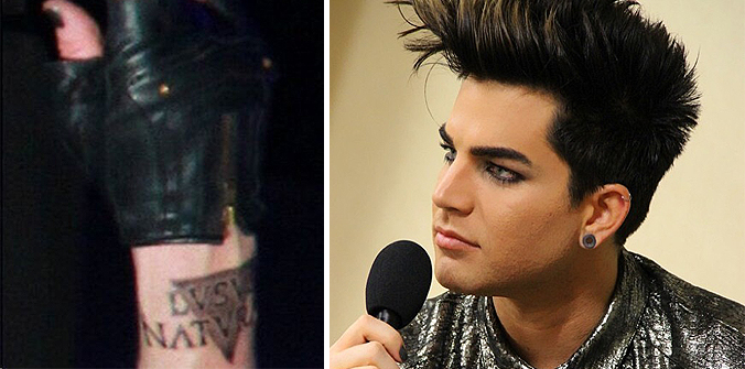 Bemutatta új tetoválását Adam Lambert