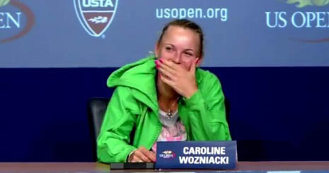 Caroline Wozniacki kiparodizálta Nadalt