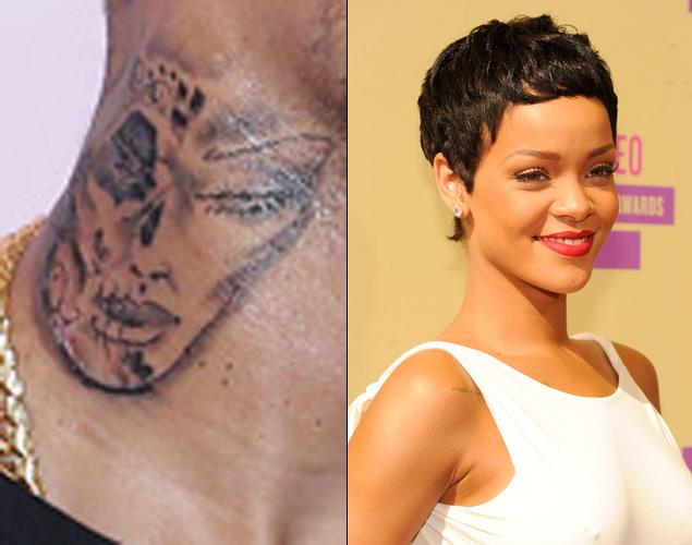 Chris Brown nyakára tetováltatta az összevert Rihannát?