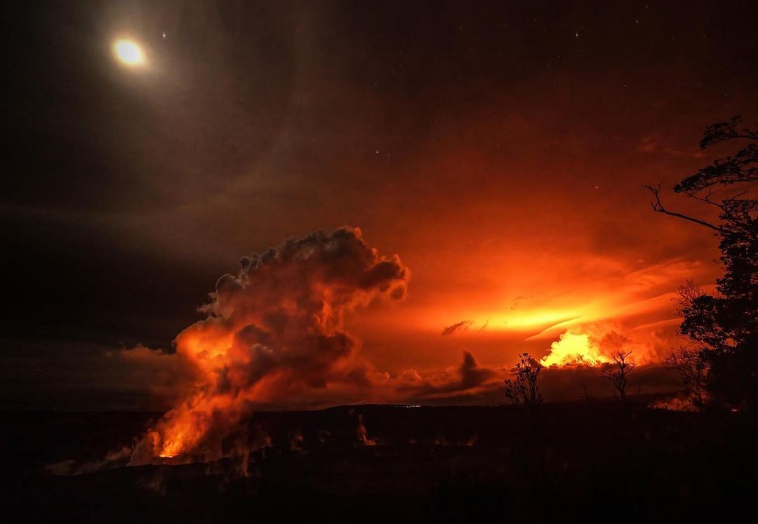 Drámai fotók készültek a Mauna Loa vulkánról