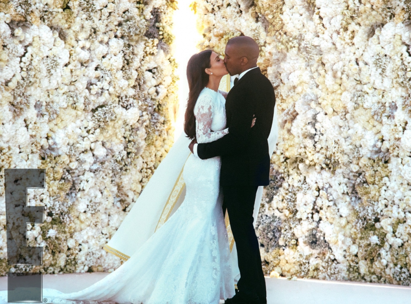 Ilyen volt Kim és Kanye esküvője — fotók