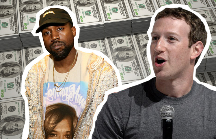 Kanye West a Facebook alapítójától, Mark Zuckerbergtől várja pénzügyi problémái megoldását