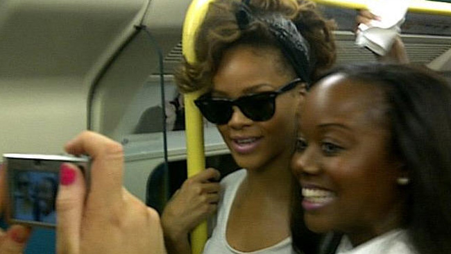 Rihanna metróval ment koncertre