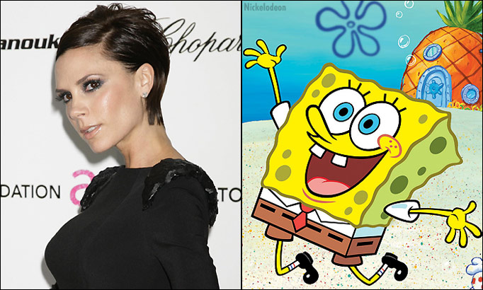 Victoria Beckham a SpongeBob-ban