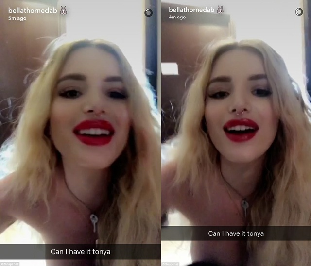 Bella Thorne Ismét A Snapchaten Meztelenkedett Fotók Starity Hu